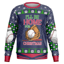 Load image into Gallery viewer, I’ll Be Home for Christmas Baseball Sweatshirt