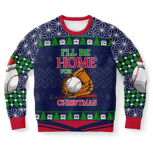 Load image into Gallery viewer, I’ll Be Home for Christmas Baseball Sweatshirt