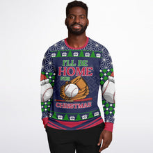 Load image into Gallery viewer, I’ll Be Home for Christmas Baseball Sweatshirt
