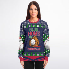 Load image into Gallery viewer, I’ll Be Home for Christmas Baseball Sweatshirt
