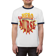 Load image into Gallery viewer, Hero Nurse Unisex Ringer Tee - T-shirt