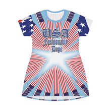 Load image into Gallery viewer, USA Fashionably Dope - T-Shirt Dress