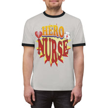 Load image into Gallery viewer, Hero Nurse Unisex Ringer Tee - T-shirt