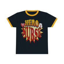Load image into Gallery viewer, Hero Nurse Unisex Ringer Tee - T-shirt
