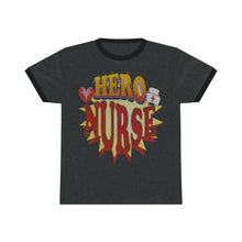 Load image into Gallery viewer, Hero Nurse Unisex Ringer Tee - T-shirt