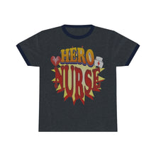 Load image into Gallery viewer, Hero Nurse Unisex Ringer Tee - T-shirt