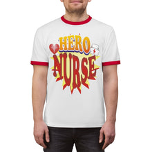 Load image into Gallery viewer, Hero Nurse Unisex Ringer Tee - T-shirt