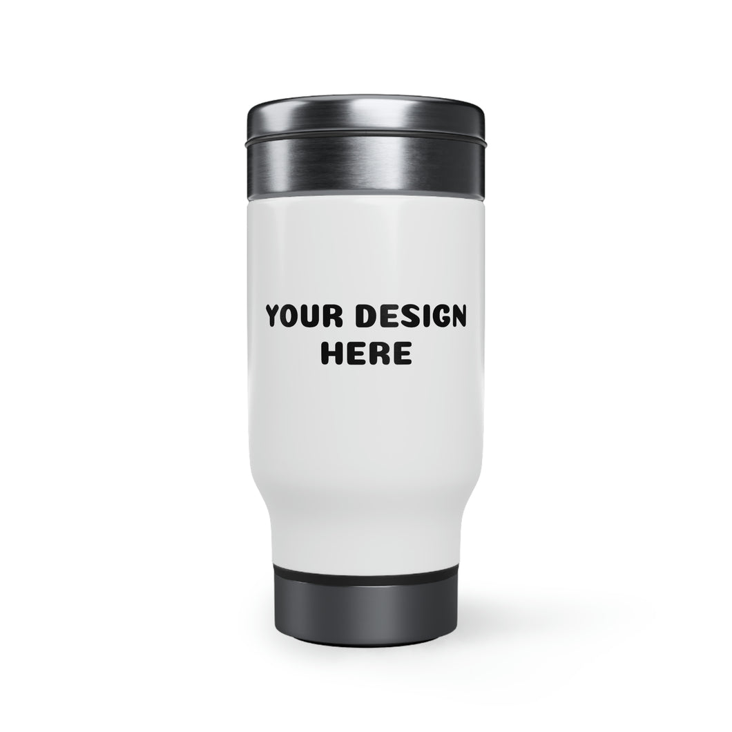 Customize Stainless Steel Travel Mug with Handle, 14oz
