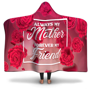 Always My Mother Is My Everything Red Hooded Blanket